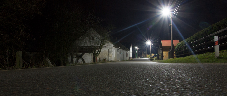 Township Sněžné CHANGED THE PUBLIC LIGHTING | Luminaire ES M2A with 25 patents is installed in all districts township Sněžné